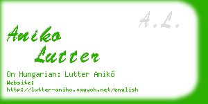 aniko lutter business card