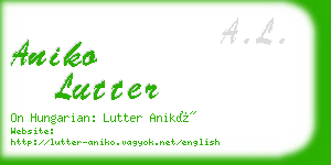 aniko lutter business card